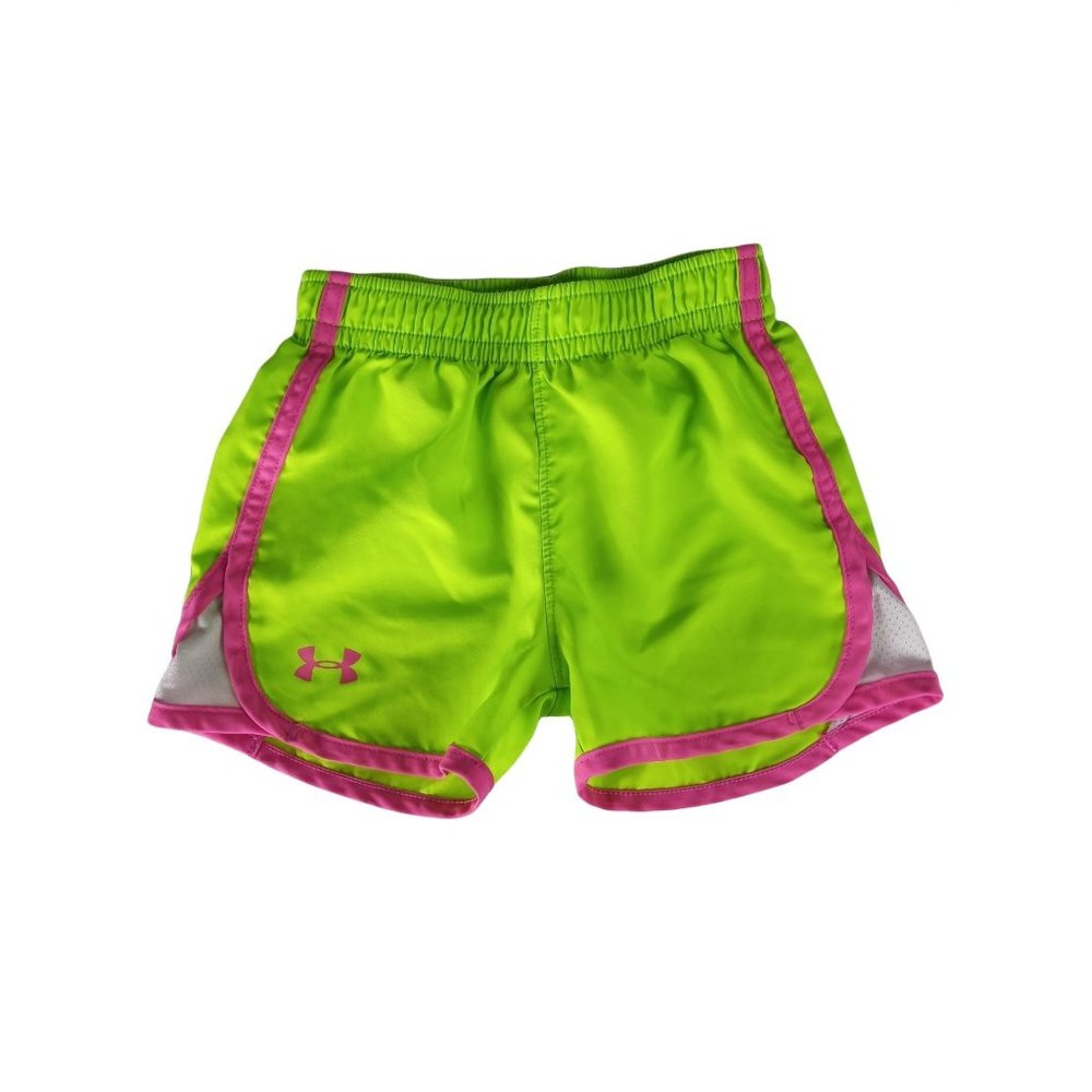 Under Armour Elastic Waist Shorts 4T Girls Multicolored Used